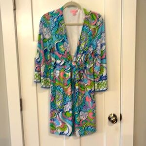 Lilly Pulitzer dress in Conch Republic print.  Very good condition size large